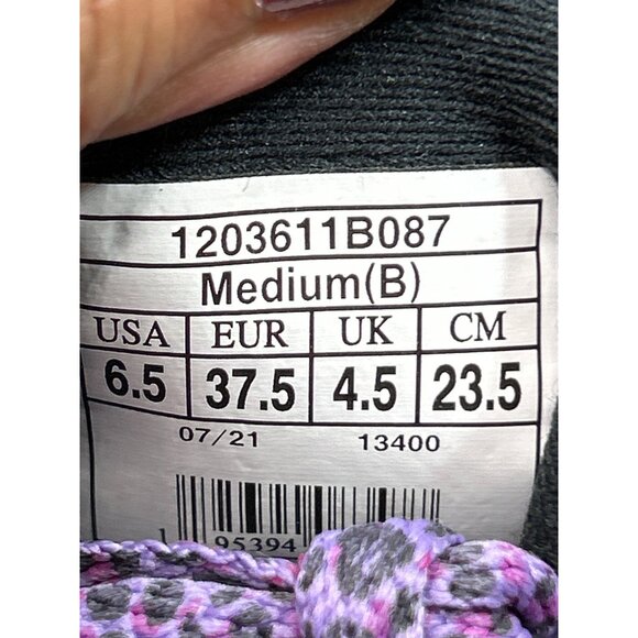 Brooks Revel 5 Womens Running Shoes 6.5 Black & Purple Leopard Print Mesh Lightw - Picture 8 of 9